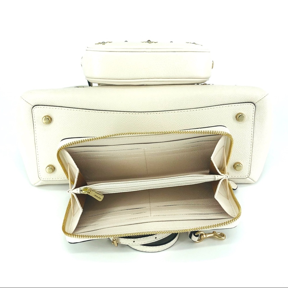 3PCS Coach Stud Sage Carryall Wallet Belt Bag - Picture 5 of 8